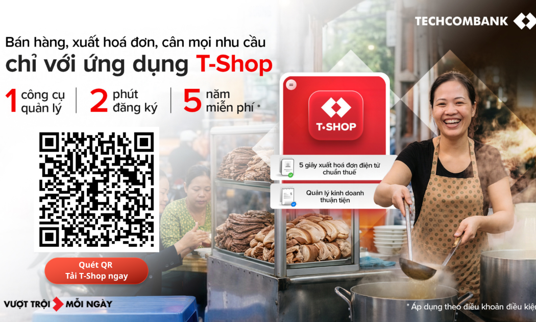 Ngân hàng gỡ khó cùng tiểu thương để minh bạch dòng tiền với T-shop