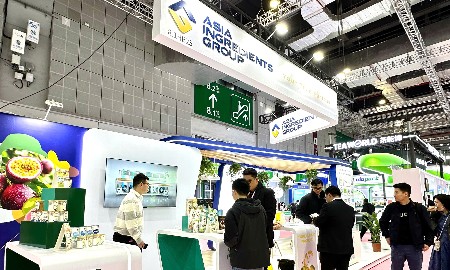 Gian hàng của AIG tại Hotelex Shanghai 2026 thu hút khách tham quan và đối tác quốc tế. Ảnh: AIG.