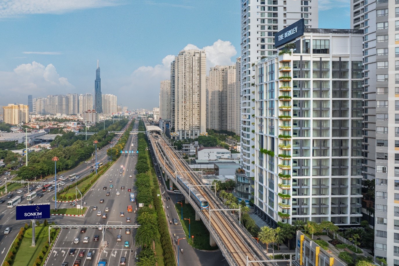 The Berkley kết nối mọi giá trị đô thị hiện hữu với tọa độ trung tâm Thảo Điền. Ảnh: The Berkley.