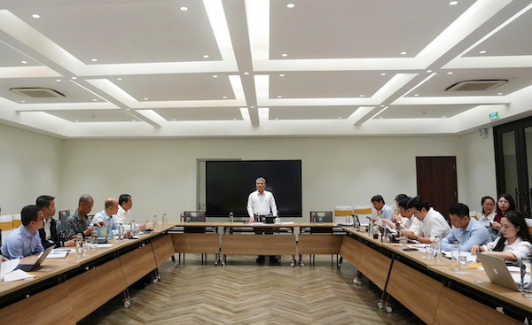 Thứ trưởng Nguyễn Thanh Tú chủ trì Hội đồng thẩm định. Ảnh: MOJ