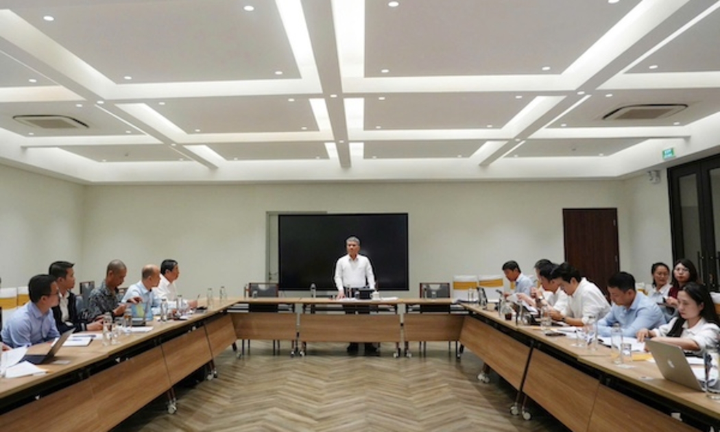 Thứ trưởng Nguyễn Thanh Tú chủ trì Hội đồng thẩm định. Ảnh: MOJ