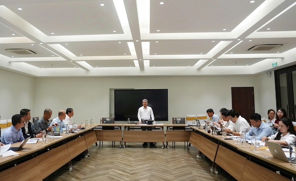 Thứ trưởng Nguyễn Thanh Tú chủ trì Hội đồng thẩm định. Ảnh: MOJ