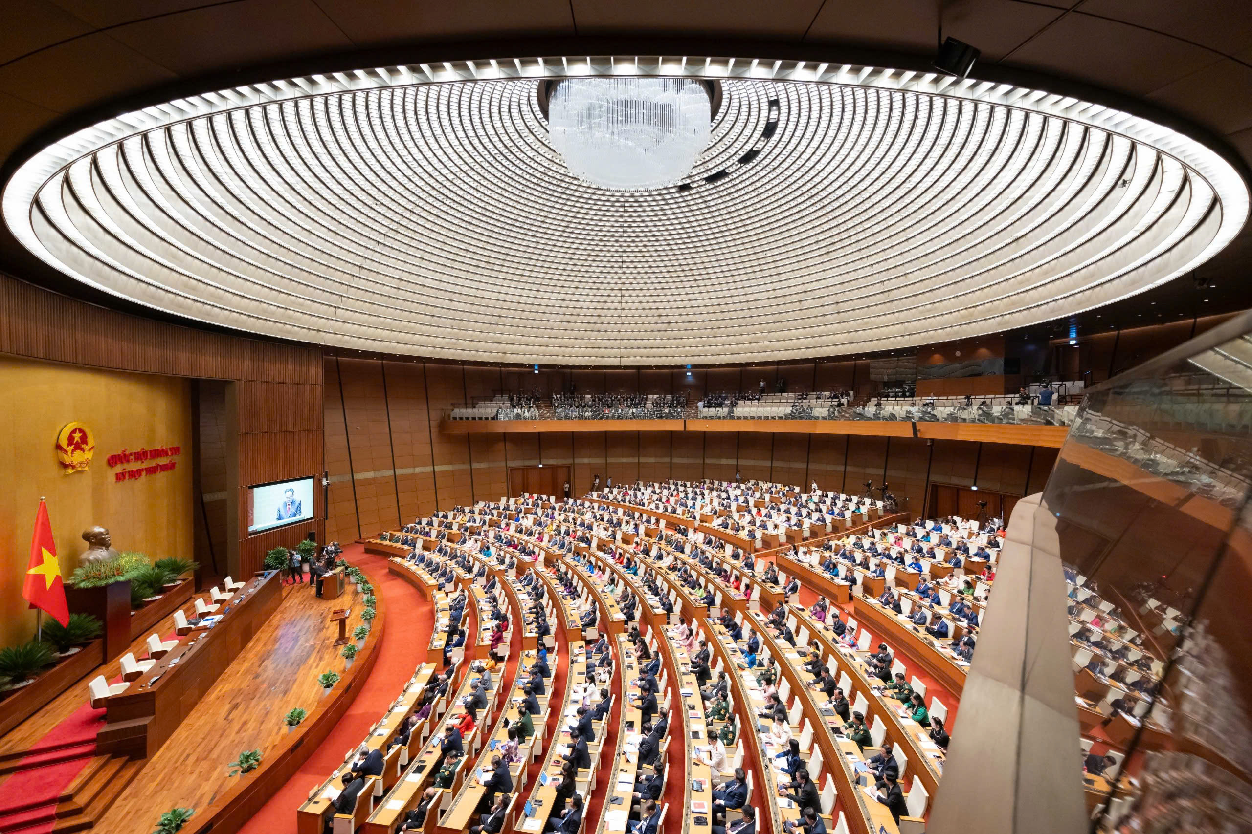 Toàn cảnh Phiên khai mạc Kỳ họp thứ Nhất. Ảnh: Quốc hội