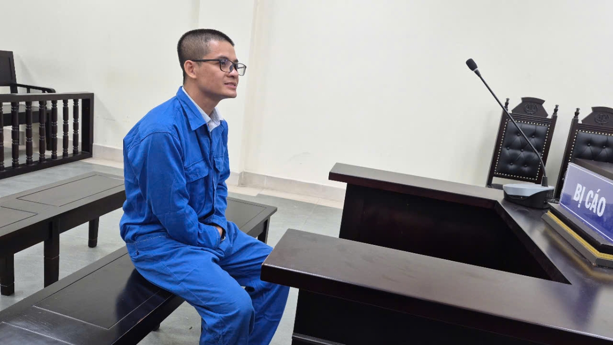 Bị cáo Hảo tại tòa.