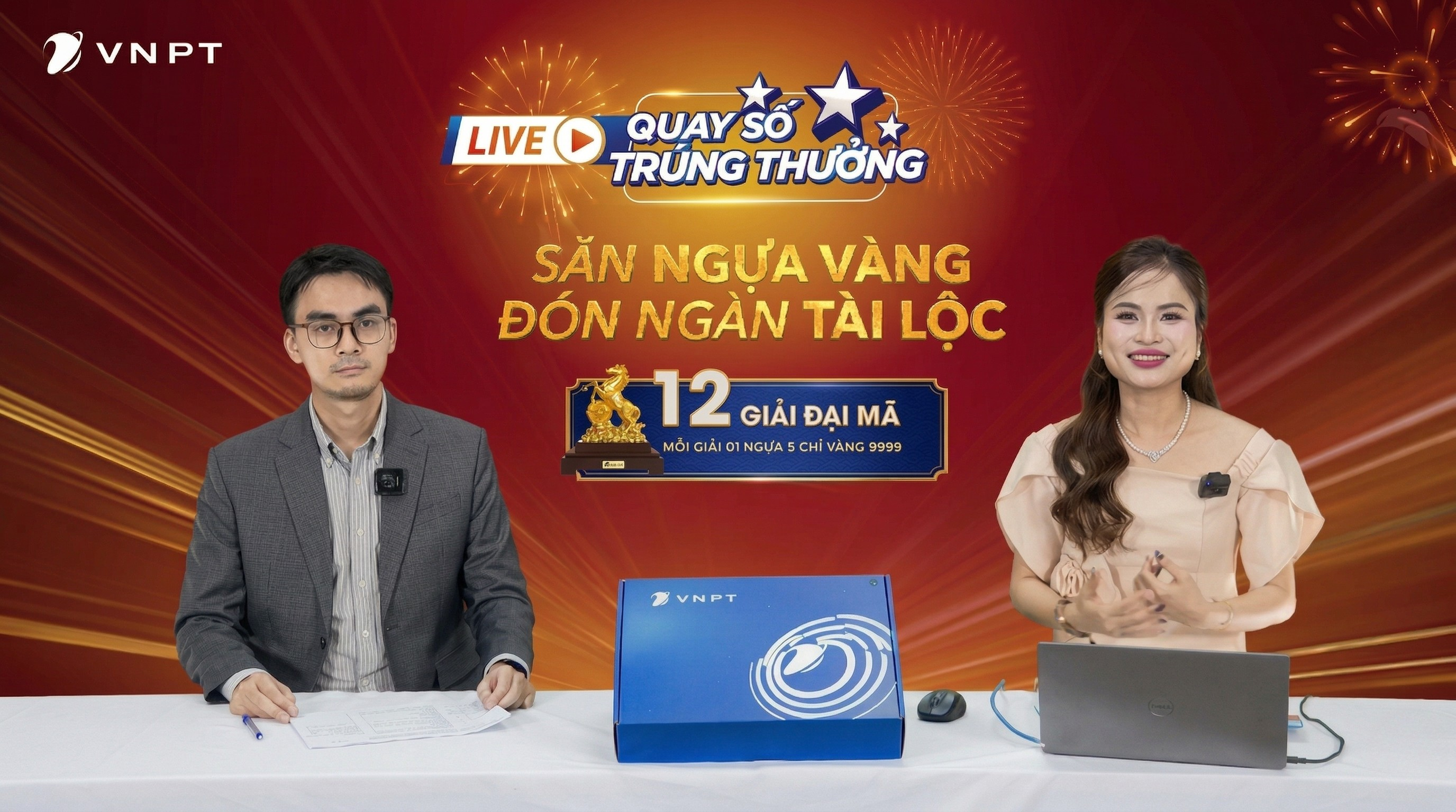 Thêm 3 chủ nhân "Ngựa vàng 9999" trong chương trình chuyển đổi số hộ kinh doanh cùng VNPT