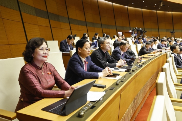 Các đại biểu dự phiên Khai mạc kỳ họp - Ảnh TTXVN&nbsp;