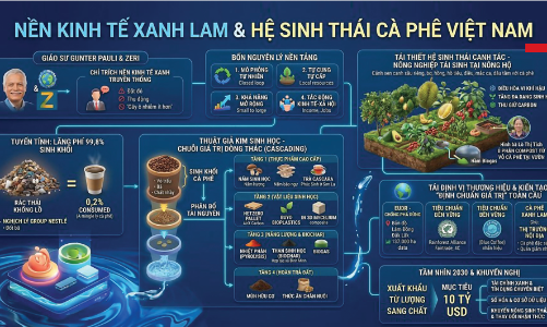 Hình thành hệ sinh thái cà phê xanh lam ở Việt Nam
