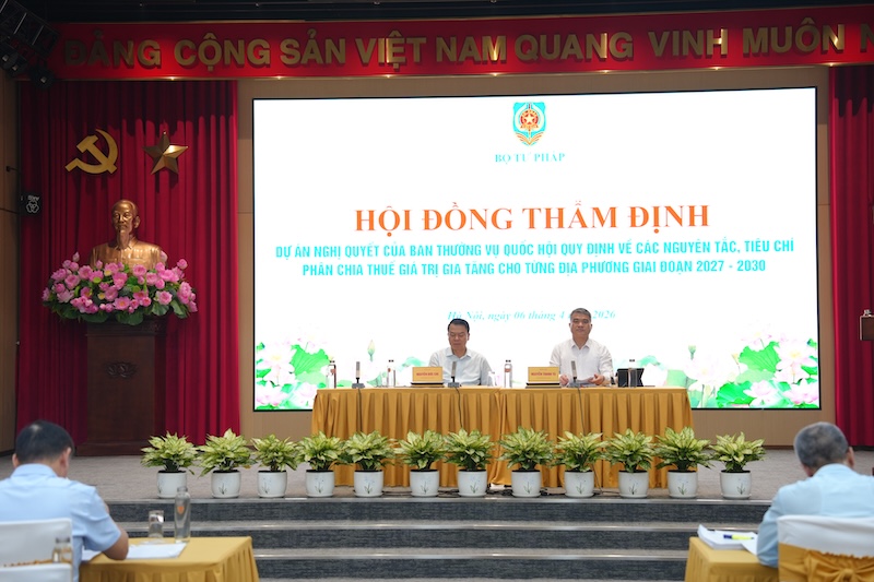 Quang cảnh cuộc thẩm định. Ảnh: MOJ.