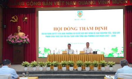 Quang cảnh cuộc thẩm định. Ảnh: MOJ.