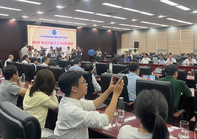 Quang cảnh họp báo quý I/2026. Ảnh Ngô Anh Văn
