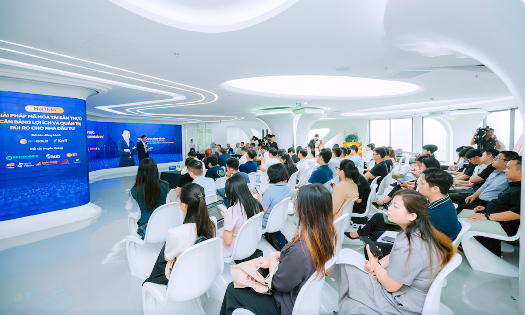 Hội thảo “Giải pháp mã hóa tài sản thực (RWA): Cân bằng lợi ích và quản trị rủi ro cho nhà đầu tư” do Hiệp hội Blockchain và Tài sản số Việt Nam (VBA) tổ chức ngày 7/4.