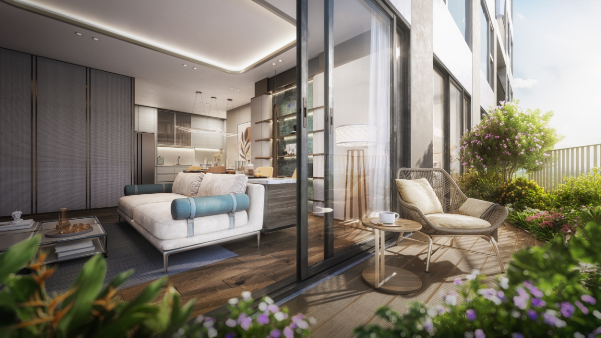 Căn hộ Forest Onsen với không gian hỗ trợ chăm sóc sức khỏe, nâng cao tinh thần.&nbsp;Ảnh phối cảnh:&nbsp;Ecopark.