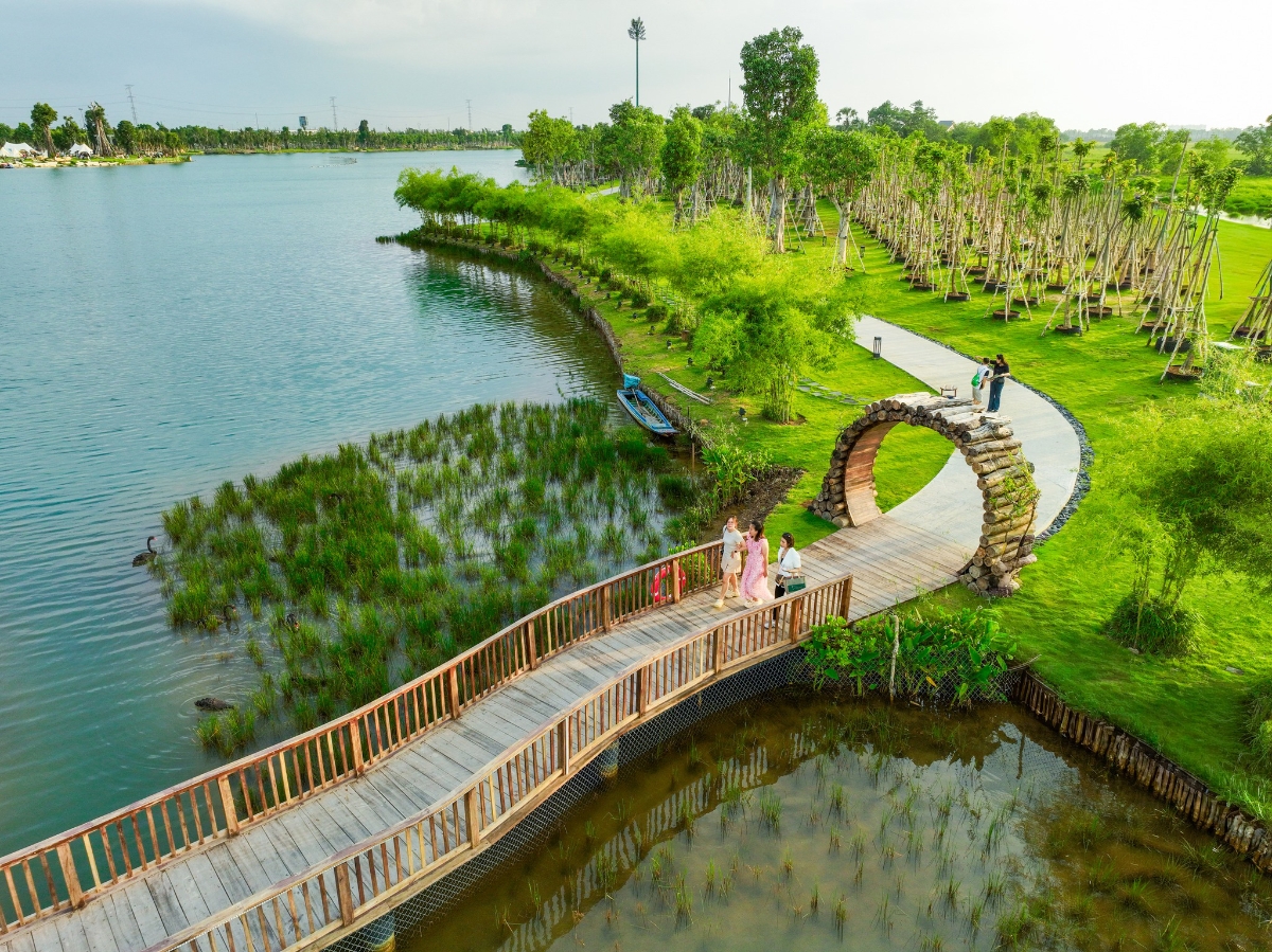 Môi trường sống tạo cảm hứng tại đại đô thị Eco Retreat tại phía Tây TP.HCM.&nbsp;Ảnh phối cảnh:&nbsp;Ecopark.