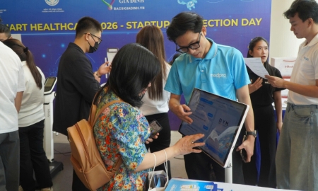 Các doanh nghiệp tham gia triển lãm Smart Healthcare 2026 - Startup Connection Day tại SIHUB, ngày 8/4.