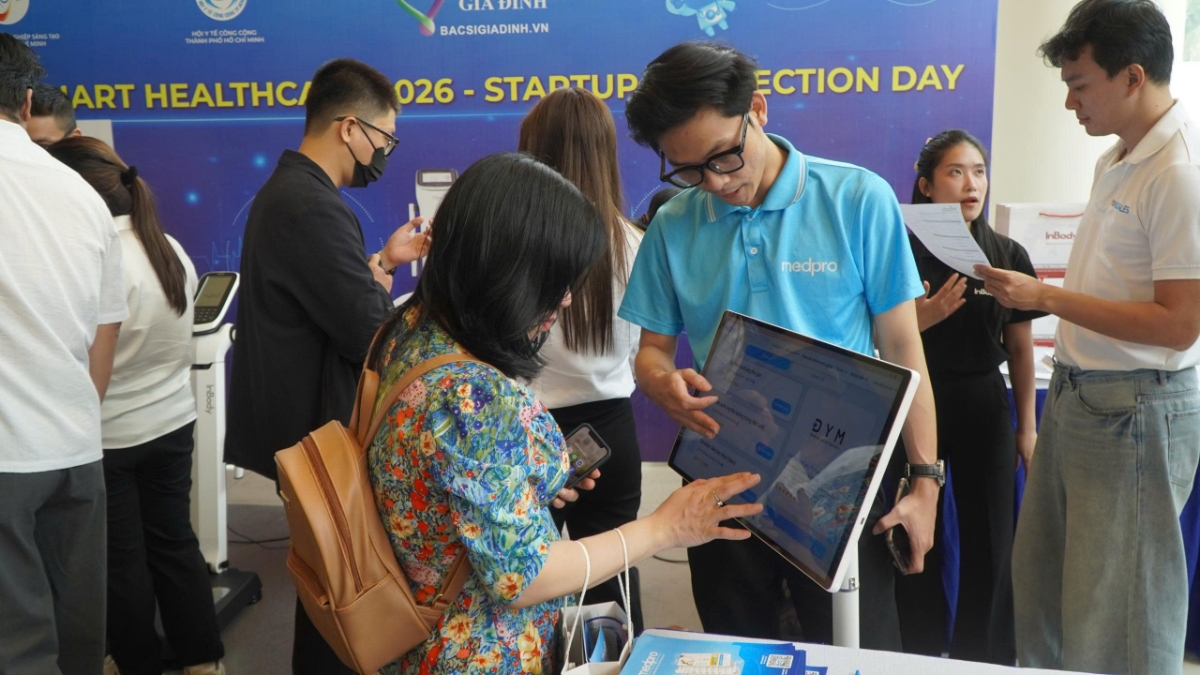 Các doanh nghiệp tham gia triển lãm Smart Healthcare 2026 - Startup Connection Day tại SIHUB, ngày 8/4.