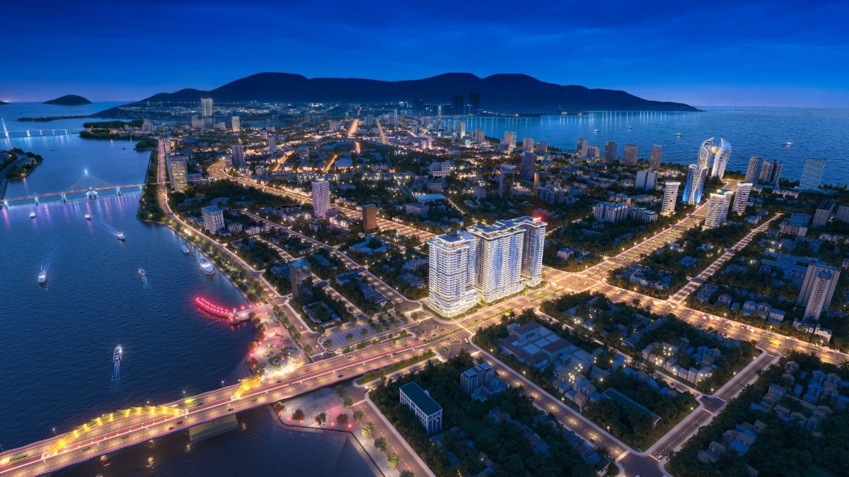 Bất động sản ven sông Hàn ghi nhận mức độ quan tâm cao. Ảnh: ROX Group.