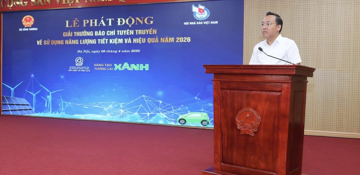 Thứ trưởng Bộ Công Thương Nguyễn Hoàng Long phát biểu tại lễ phát động.