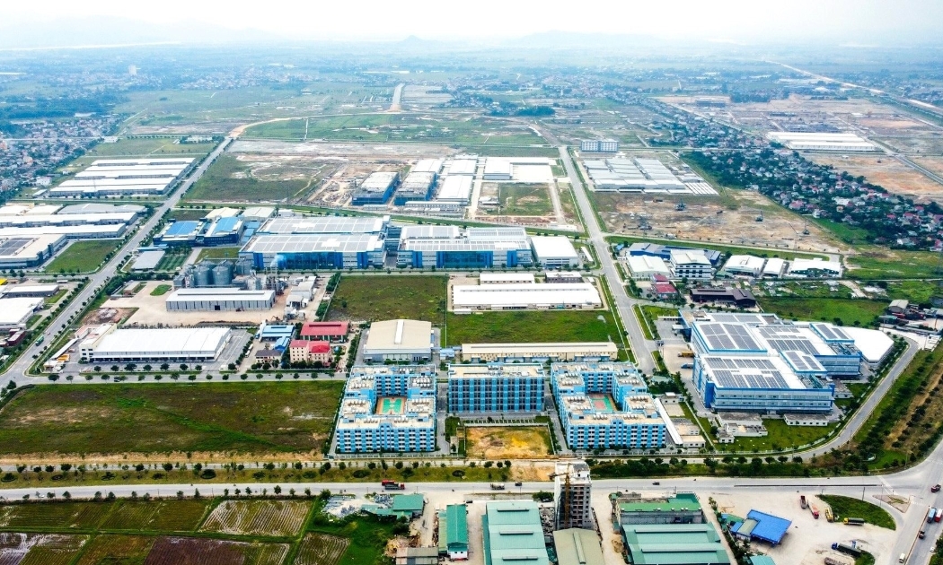 Khu công nghiệp VSIP nằm trong Khu kinh tế Đông Nam Nghệ An. Ảnh: Thành Cường
