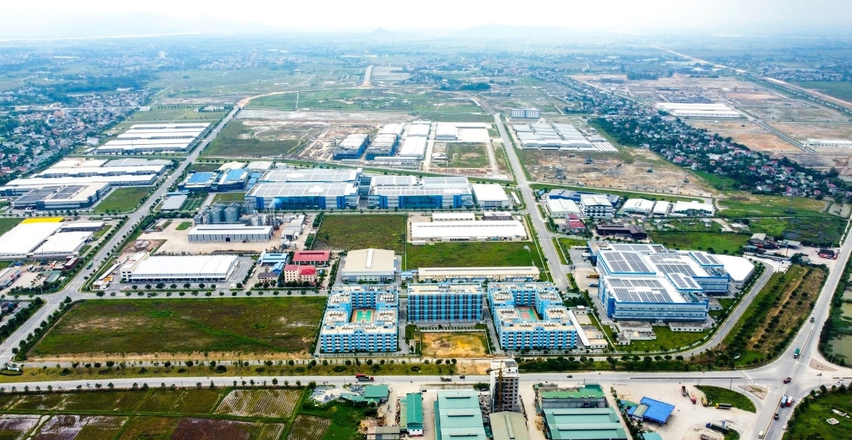 Khu công nghiệp VSIP nằm trong Khu kinh tế Đông Nam Nghệ An. Ảnh: Thành Cường