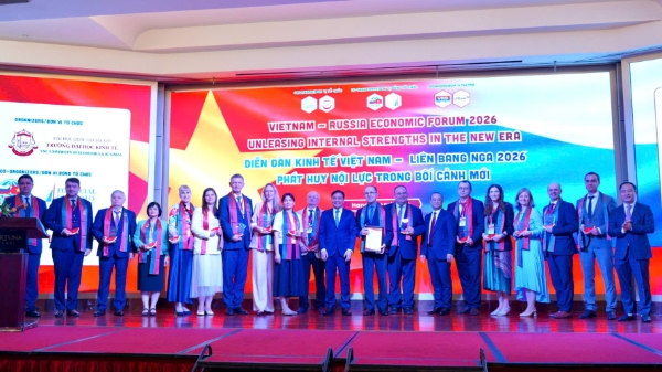 Các diễn giả tại&nbsp;Diễn đàn Kinh tế Việt Nam – Liên bang Nga 2026.