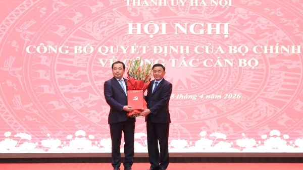 Bộ Chính trị phân công, chỉ định đồng chí Trần Đức Thắng giữ chức Bí thư Thành ủy Hà Nội