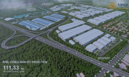 Phối cảnh dự án Khu công nghiệp Phúc Yên