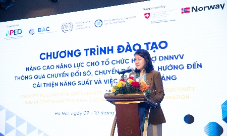 Bà Sinwon Park, Giám đốc Quốc gia ILO tại Việt Nam. Ảnh: Thùy Liên.