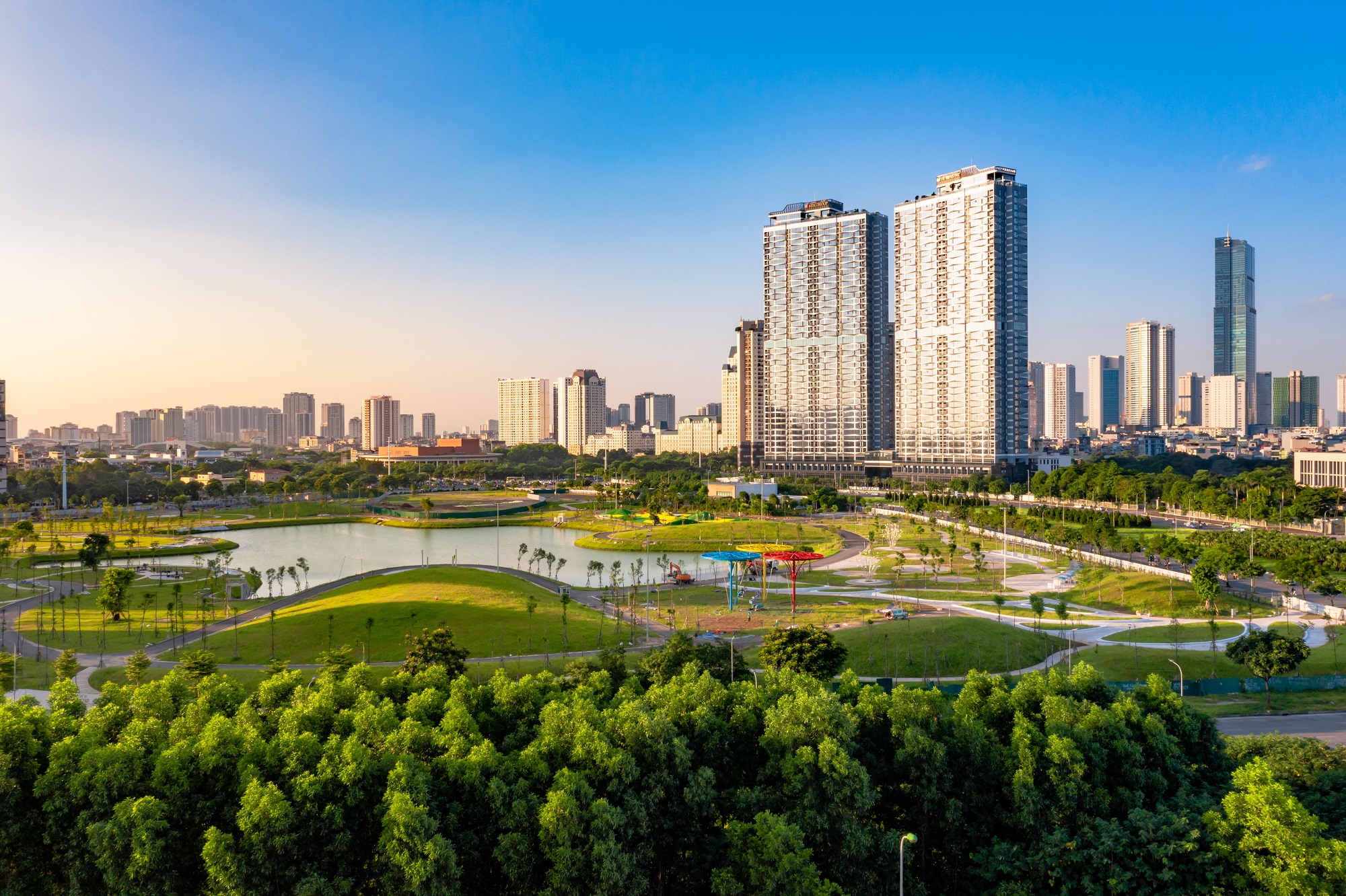 The Matrix One sở hữu không gian xanh hiếm có giữa trung tâm khu vực Mỹ Đình. Nguồn: MIK Group.