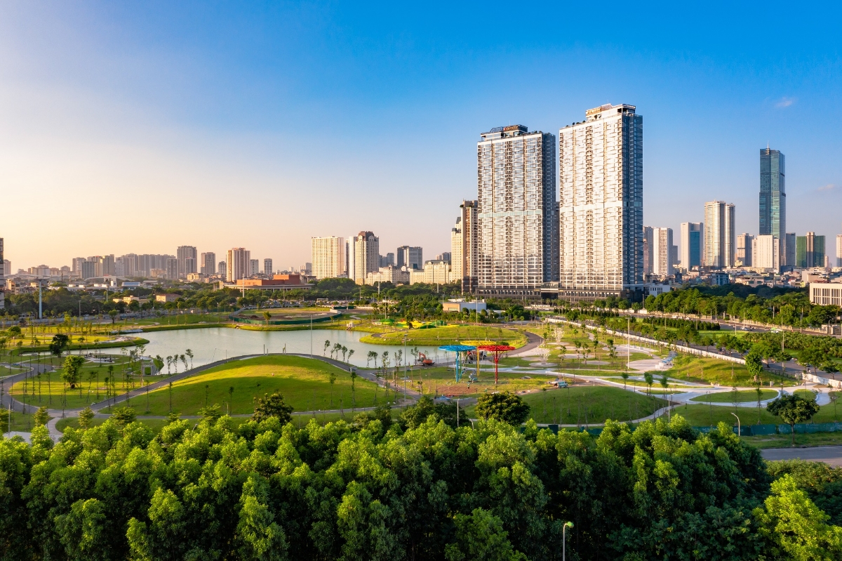 The Matrix One sở hữu không gian xanh hiếm có giữa trung tâm khu vực Mỹ Đình. Nguồn:&nbsp;MIK Group.