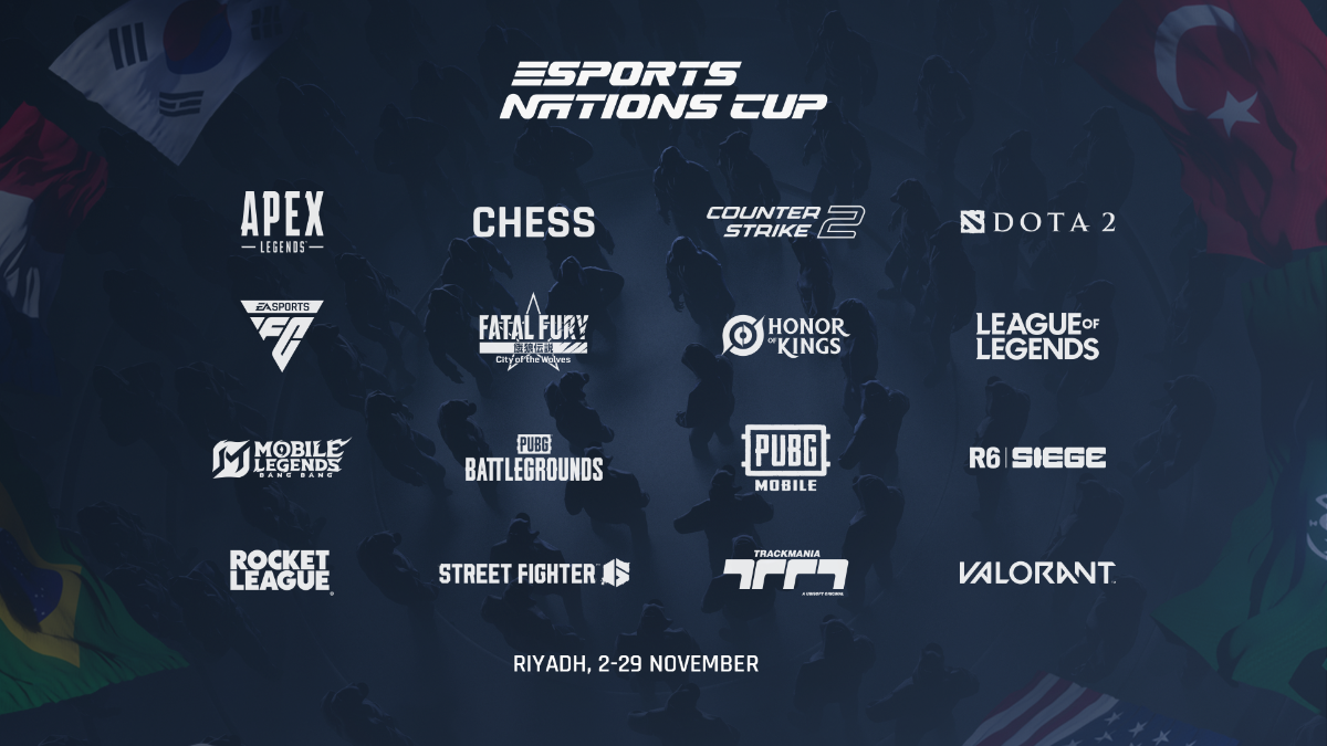 16 bộ môn thi đấu tại Esports Nations Cup 2026&nbsp;