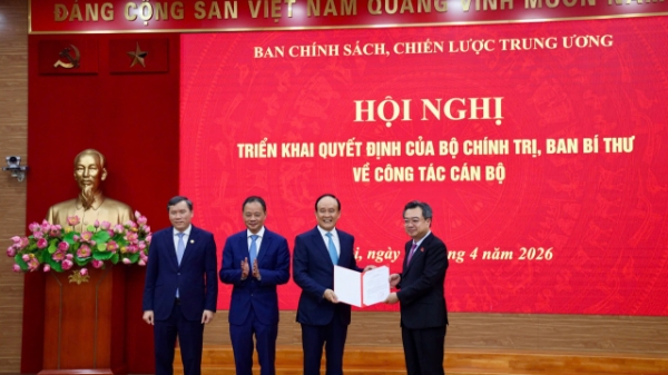 Bổ nhiệm 3 Phó Trưởng Ban Chính sách, chiến lược Trung ương