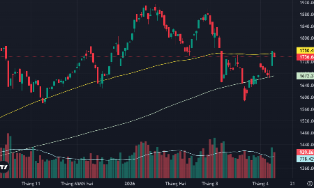 VN-Index điều chỉnh nhẹ.