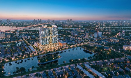 The Rey Edition - bộ sưu tập duplex tại Rivea Residences tọa lạc tại vùng lõi Thủ đô. Ảnh: DNCC.
