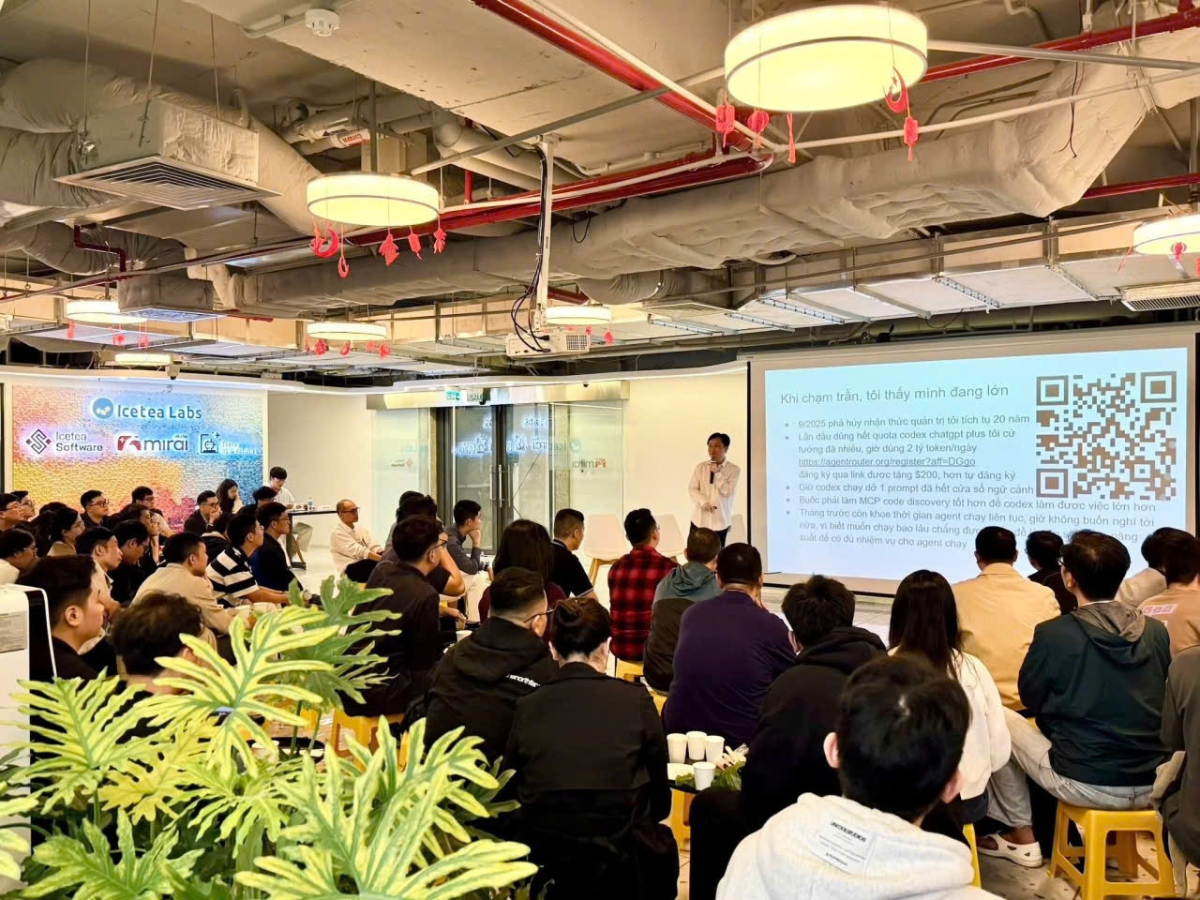 Một TALK do Icetea AI & Robotics tổ chức tại trụ sở Công ty. Ảnh:&nbsp;Icetea AI & Robotics.