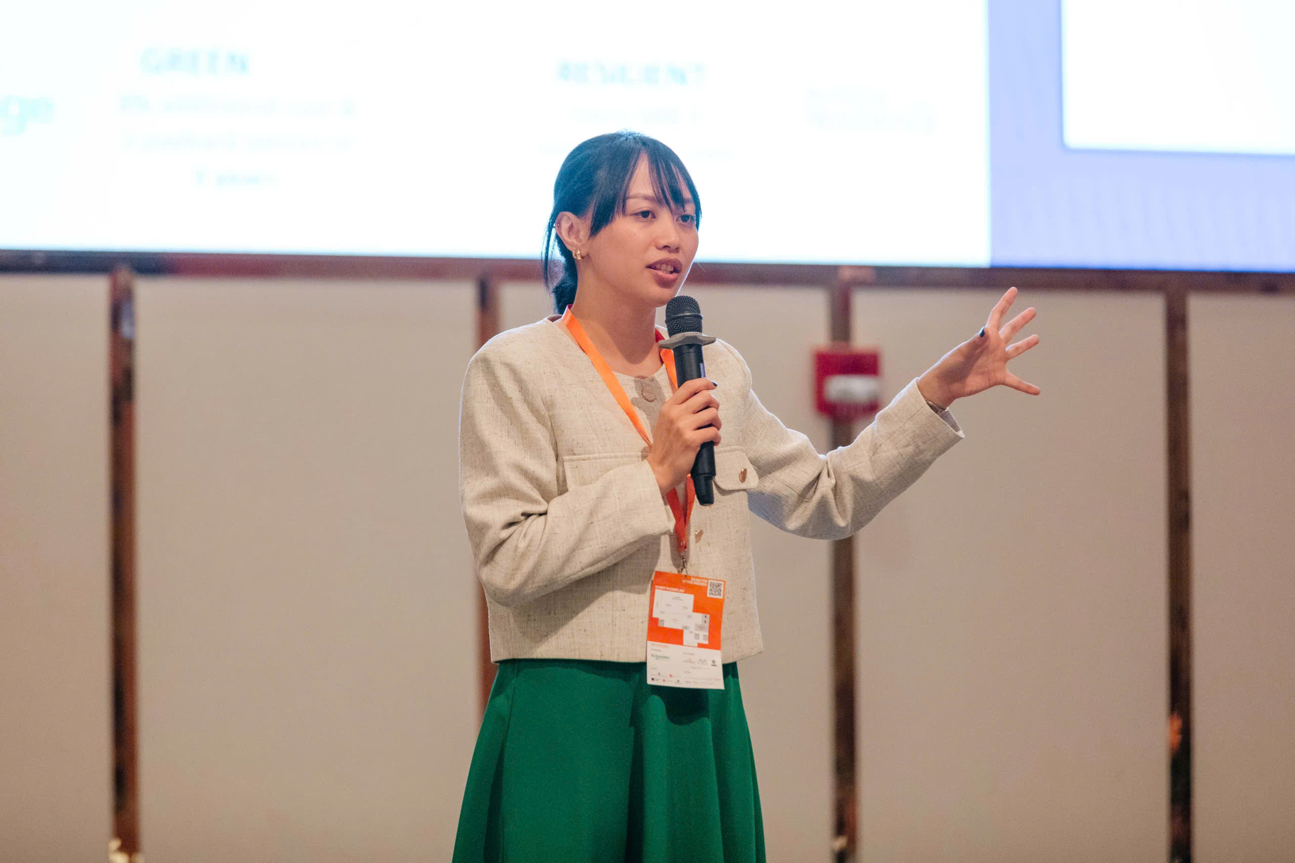 Ms. Pearl Mars, Business Development Director - Building and Infrastructure (BNI) & Building Resilience Index (BRI) at Bureau Veritas at the event. (Photo: CCIFV)