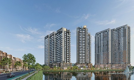 Masteri Cosmo Central tọa lạc tại tâm điểm khu đô thị phức hợp chuẩn quốc tế The Global City.