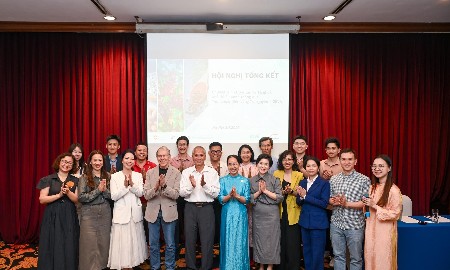 Hội nghị Tổng Kết Chương trình “Ươm tạo & Tăng tốc Xuất Khẩu Xanh thông qua Tiêu Chuẩn Bền Vững Tự Nguyện VSS”. Ảnh: GEVA.