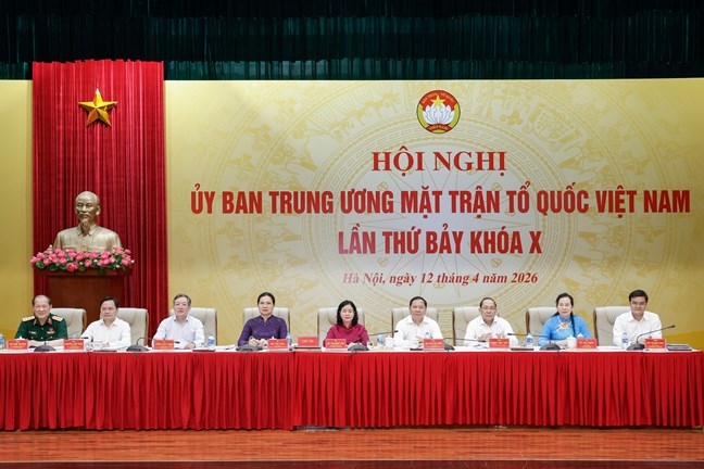 Ban Thường trực Ủy ban Trung ương Mặt trận Tổ quốc Việt Nam khóa X. Ảnh: Mặt trận.