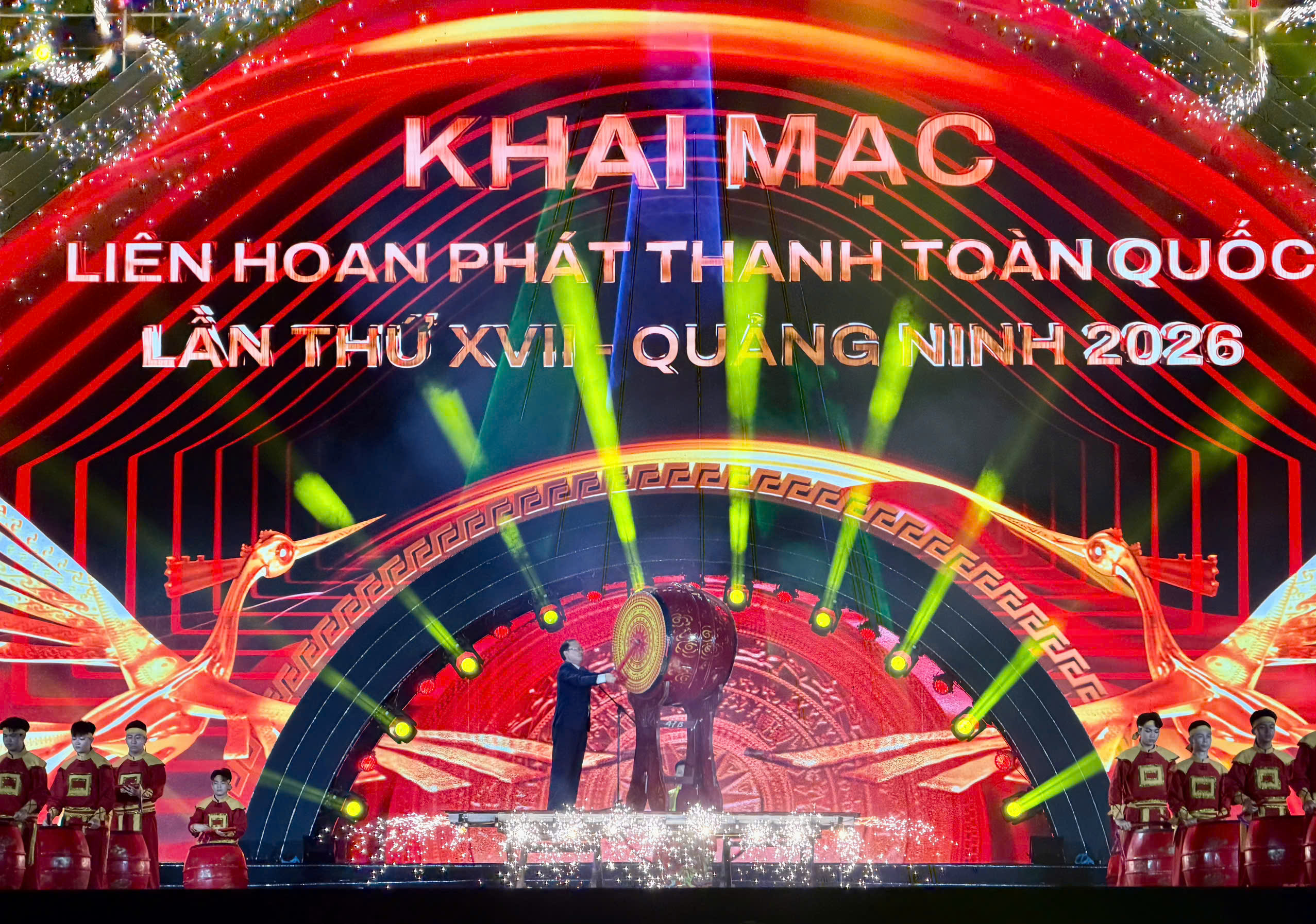 Liên hoan Phát thanh toàn quốc lần thứ XVII – Quảng Ninh năm 2026 khai mạc tối 11/4.Ảnh: Thanh Tùng