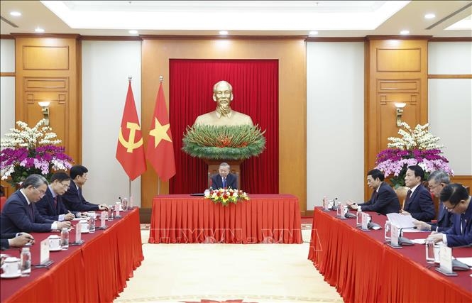 Tổng Bí thư, Chủ tịch nước Tô Lâm điện đàm với Chủ tịch Đảng Dân chủ Tự do Nhật Bản (LDP), Thủ tướng Nhật Bản Takaichi Sanae. Ảnh: TTXVN