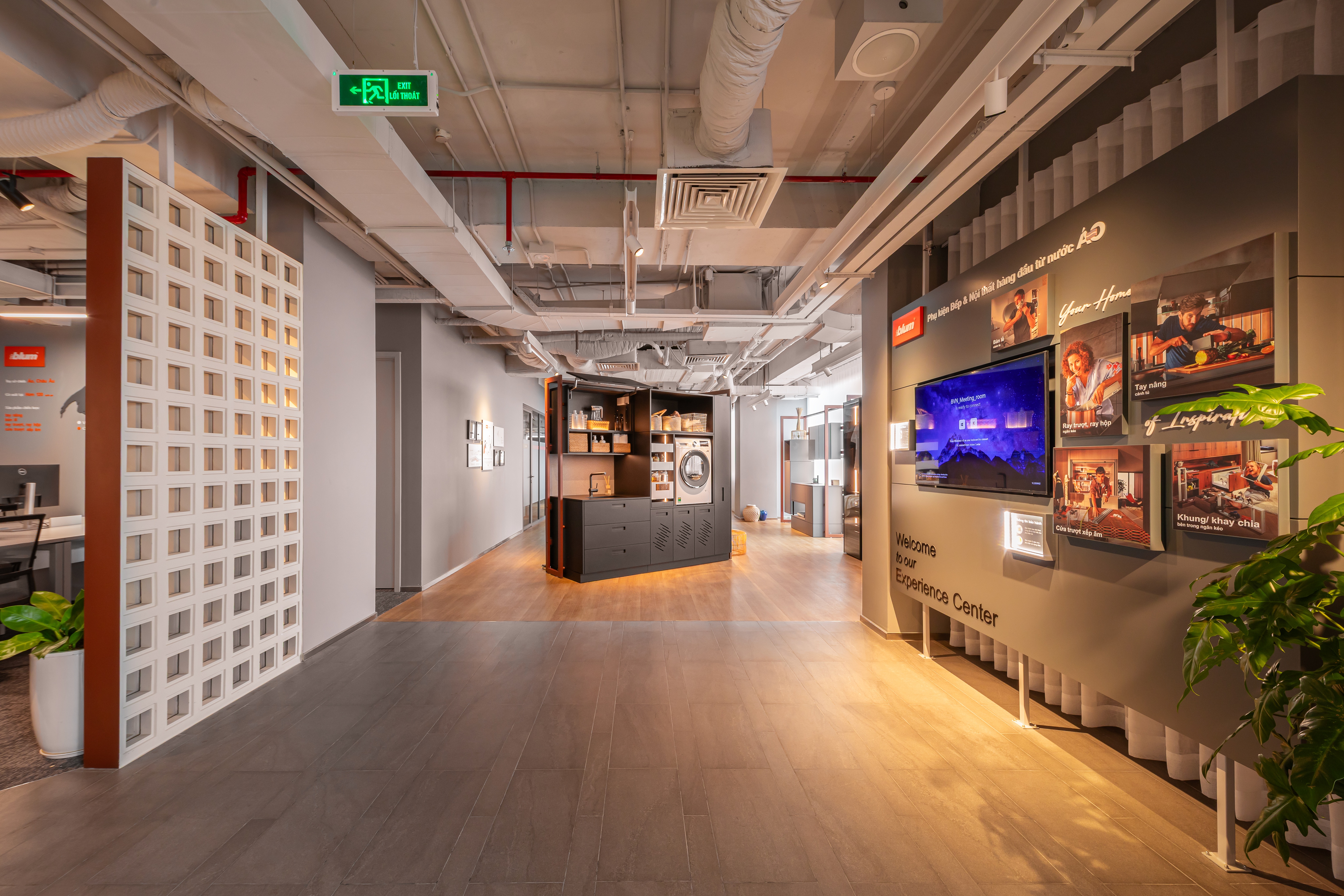 Không gian trải nghiệm Blum Experience Center được thiết kế theo concept “The Harmony - Bản Hòa Sắc”. Ảnh: Blum.