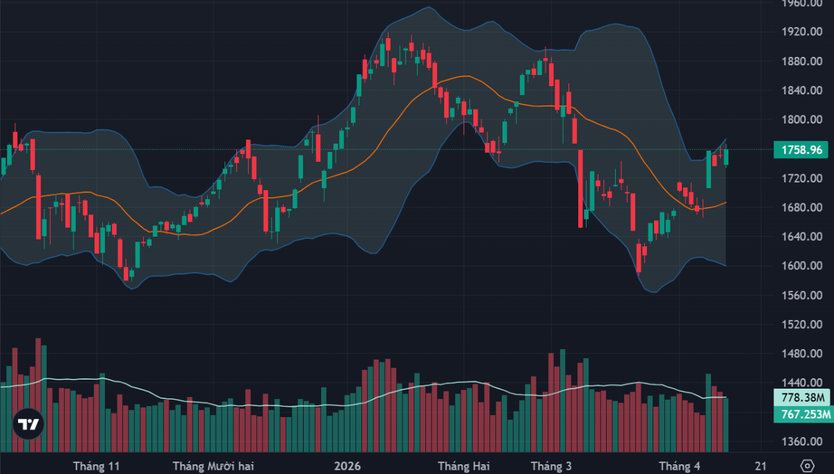 VN-Index không đỏ hôm nay là nhờ VIC và VHM.