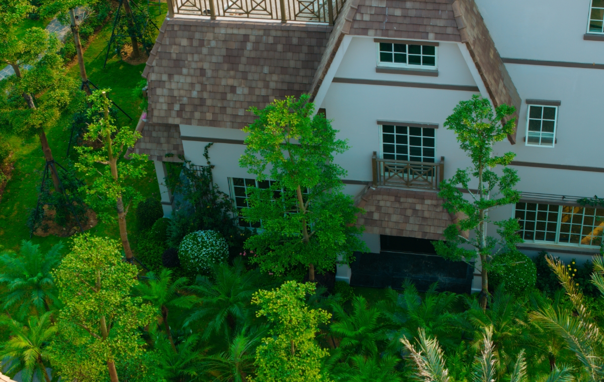 Không gian xanh bao trùm The Grand Island. Ảnh: Thanh Sơn.