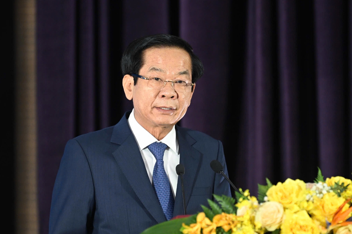 Bộ trưởng Bộ Nội vụ Đỗ Thanh Bình phát biểu tại lễ khai trương.