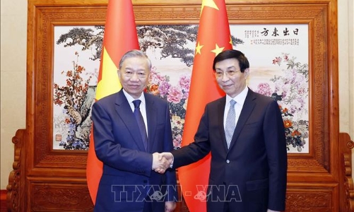 Tổng Bí thư, Chủ tịch nước Tô Lâm hội kiến Chủ tịch Chính hiệp toàn quốc Trung Quốc Vương Hộ Ninh