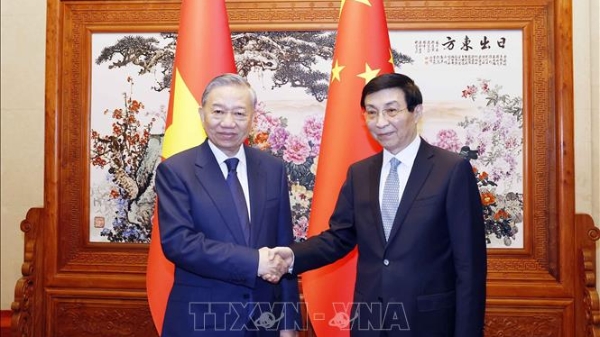 Tổng Bí thư, Chủ tịch nước Tô Lâm hội kiến Chủ tịch Chính hiệp toàn quốc Trung Quốc Vương Hộ Ninh