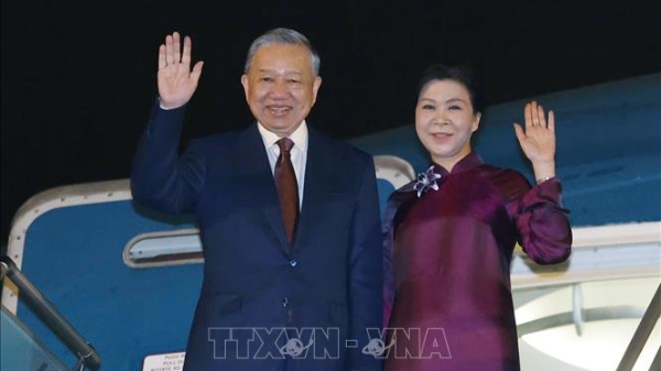 Tổng Bí thư, Chủ tịch nước Tô Lâm và Phu nhân lên đường thăm cấp Nhà nước đến Trung Quốc