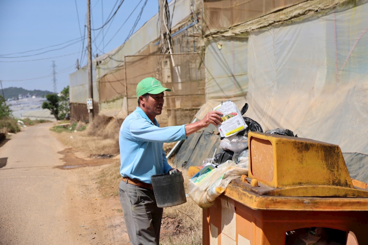 Bao bì thuốc bảo vệ thực vật phải được thu gom và xử lý.