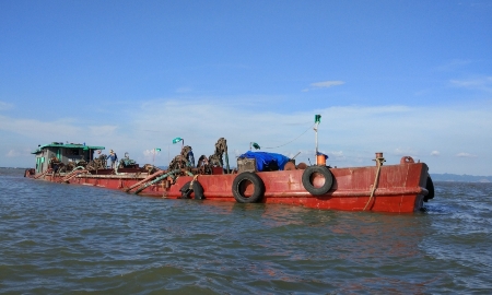 Hải Phòng đấu giá 6 mỏ cát khu vực cửa sông ven biển Nam Đình Vũ.