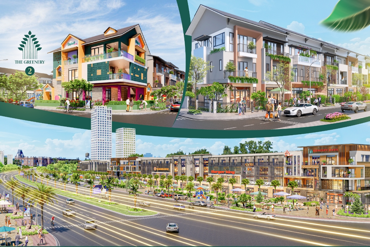 Phối cảnh The Greener 2 vị trí trung tâm Thủy Nguyên - Hải Phòng. Ảnh phối cảnh.